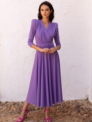 Vestido Mer Punto Morado